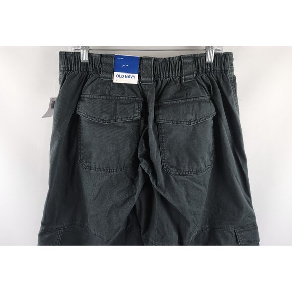 Old Navy Pants Womens Large Black Cargo Balloon Barrel Leg Joggers 32x26 NWT - Picture 9 of 13